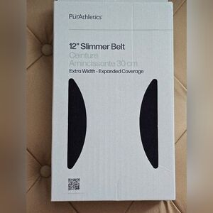 PURATHLETICS 12" SLIMMER Belt Extra Width Black Sport Active Training